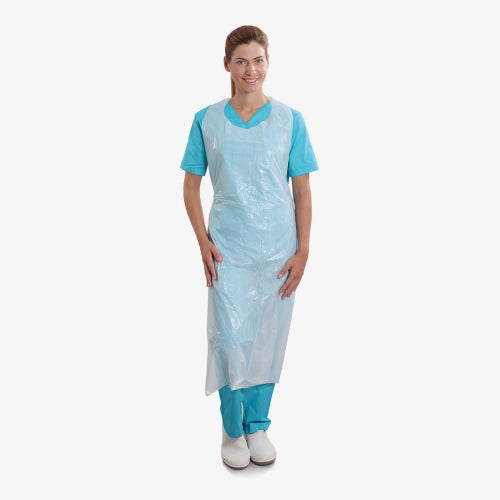 F. Bosch, Plastic apron PE, blue, 125x80cm, 9g
